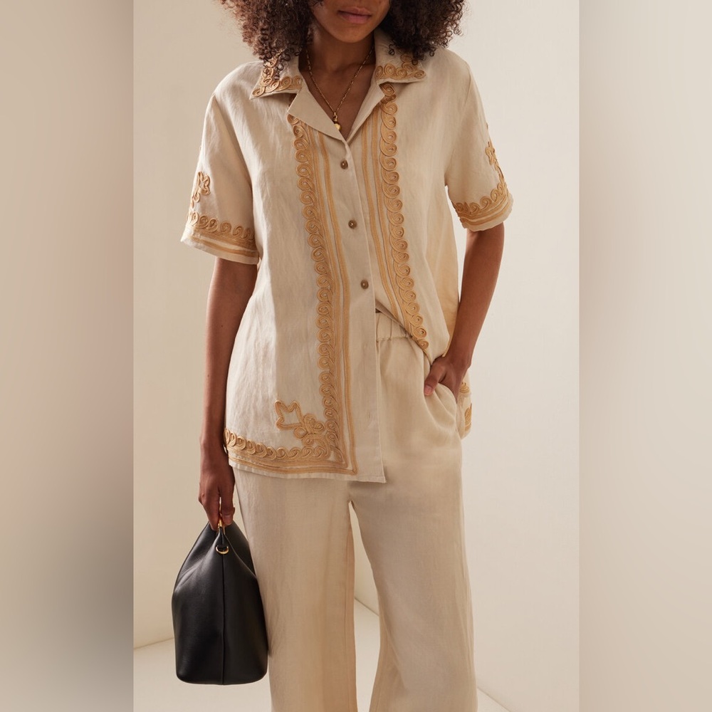 All That Remains Diego Embroidered Linen Set